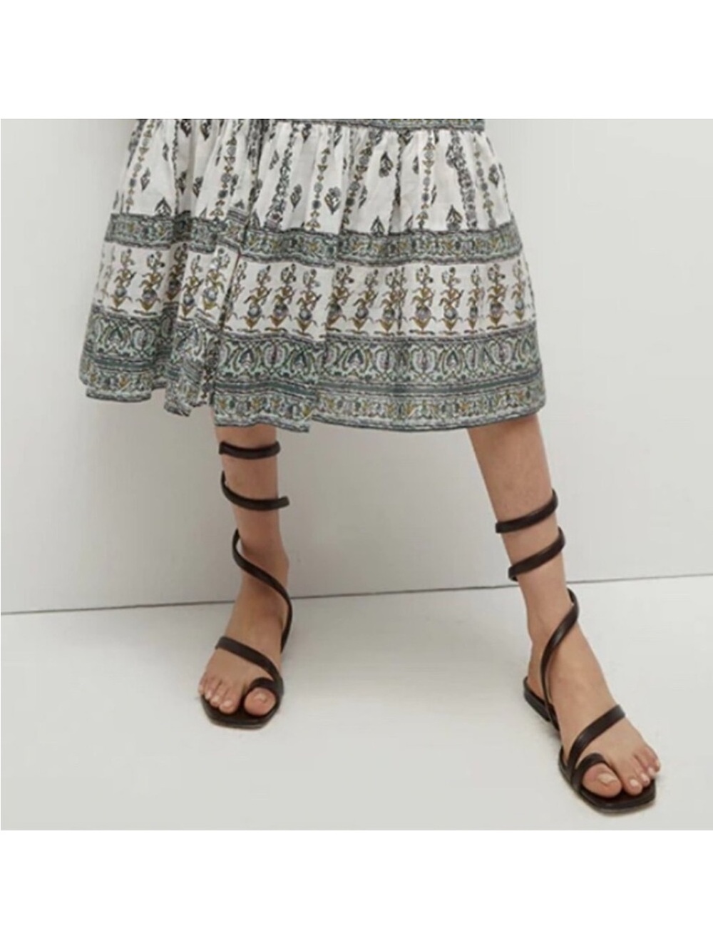 Veronica Beard Allura Ankle Wrap Sandals New!